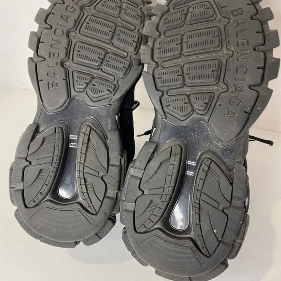 Balenciaga Black Track Trainers Mesh & Nylon Men’s Size 11 US 44 EUR with Bag - Picture 4 of 12